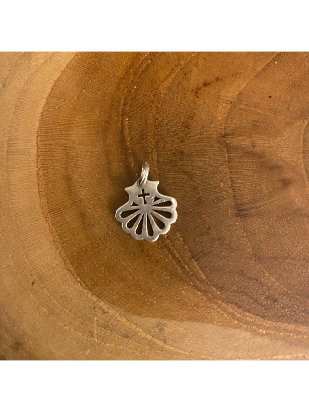 RETIRED James Avery Open Shell Charm, Sterling Silver